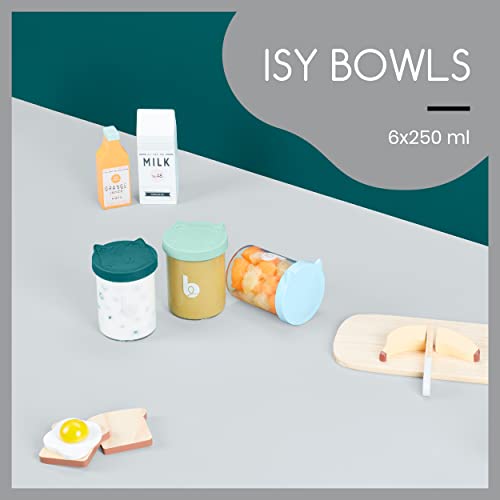 Babymoov ISY BOWLS glass food container set, 6 × 250 ml