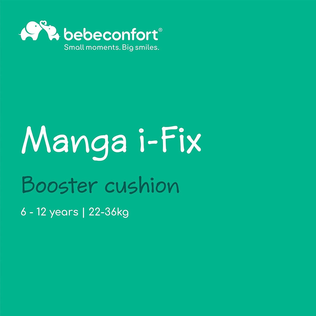 Bebeconfort Manga i-Fix ISOFIX child seat, 6–12 years / 22–36 kg, Black Mist