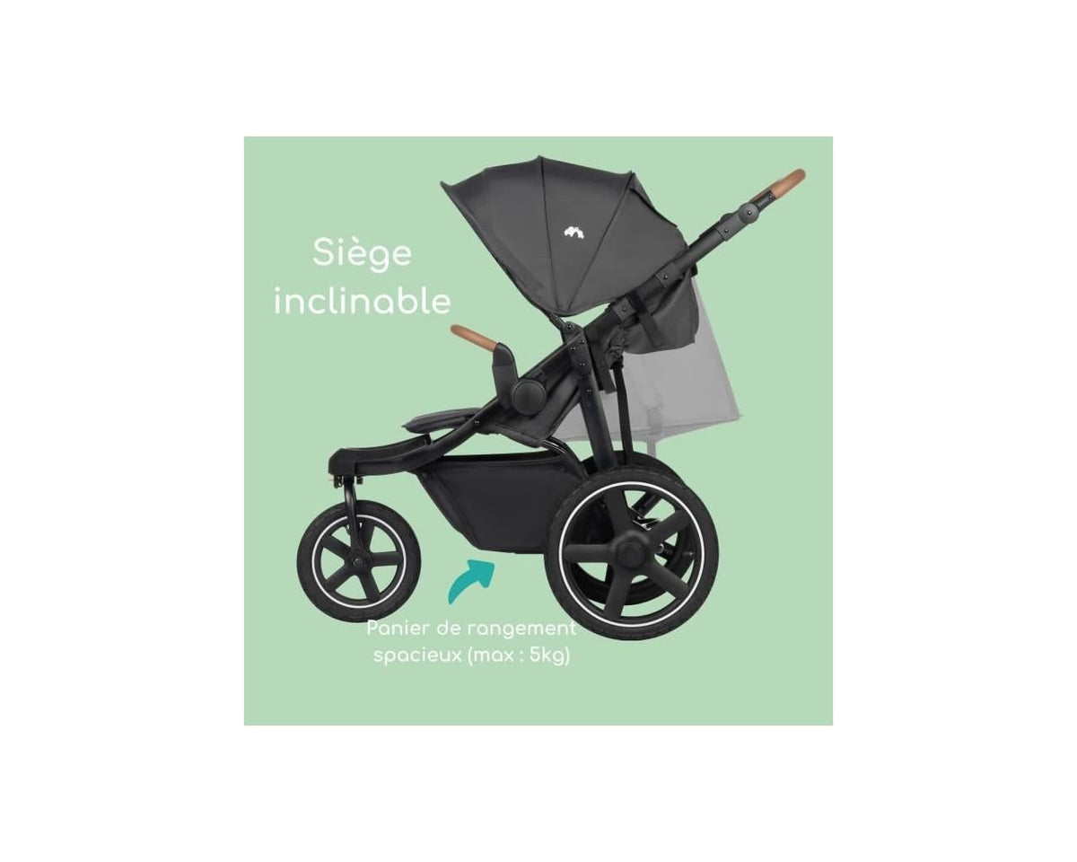 Bebeconfort Cloudy stroller, 0–4 years, mineral grey