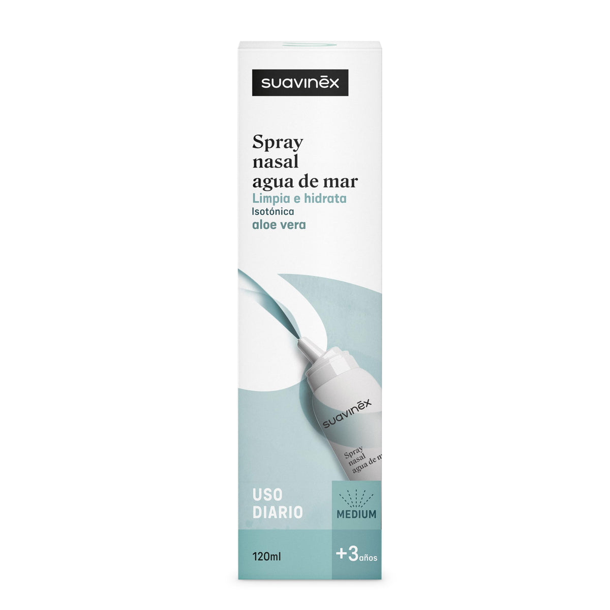 SUAVINEX ninasprei mereveega, isotooniline, 120 ml, alates 3. eluaastast