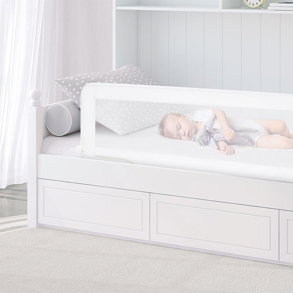Asalvo 2-in-1 bed rail, white, 150cm