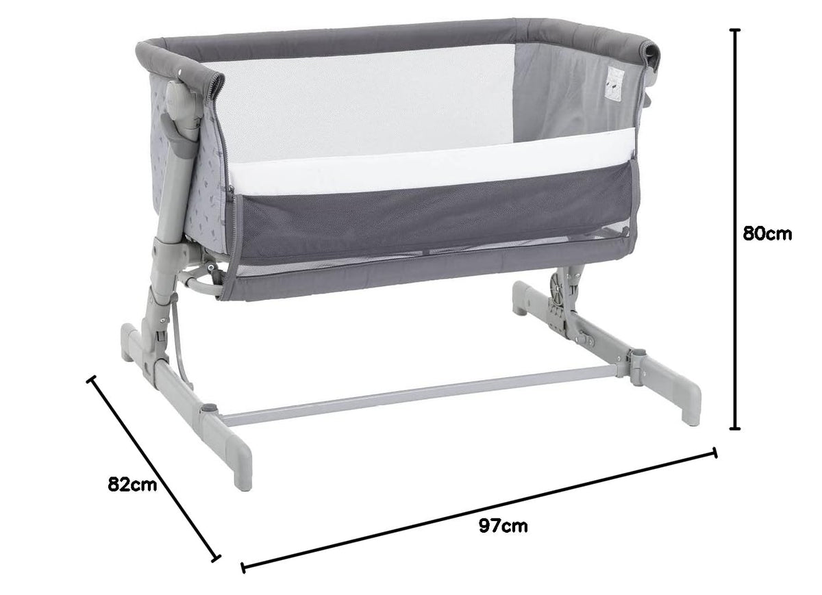 Chicco Next2Me Go vooditasku vastsündinutele, tumehall (Dark Grey), 0–6 kuud