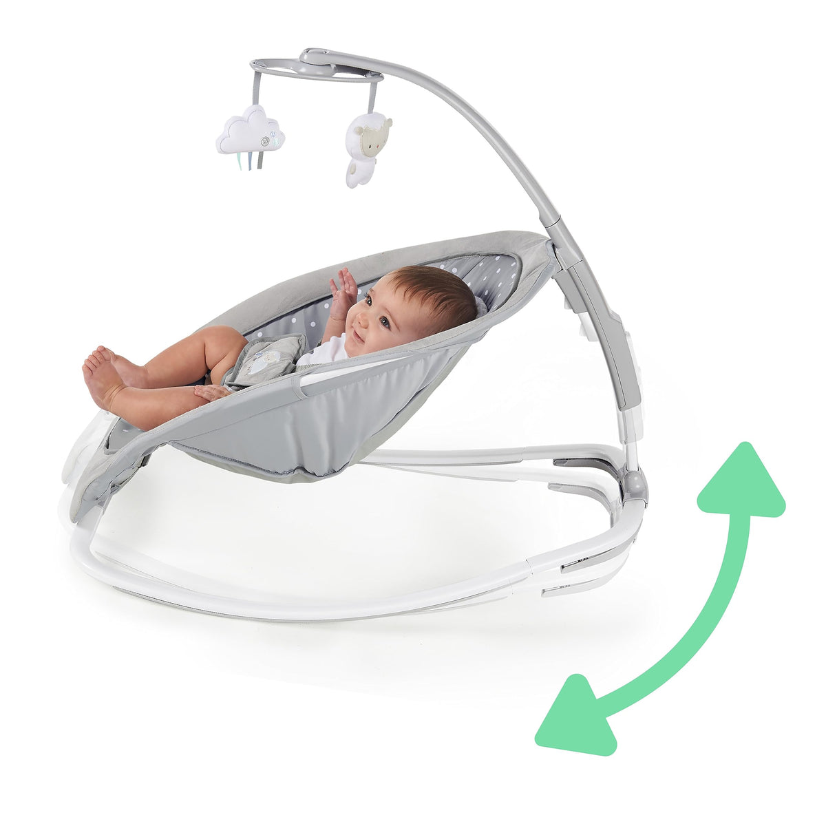 Ingenuity 2-in-1 Cuddle Lamb baby bouncer and rocker 0–30 months