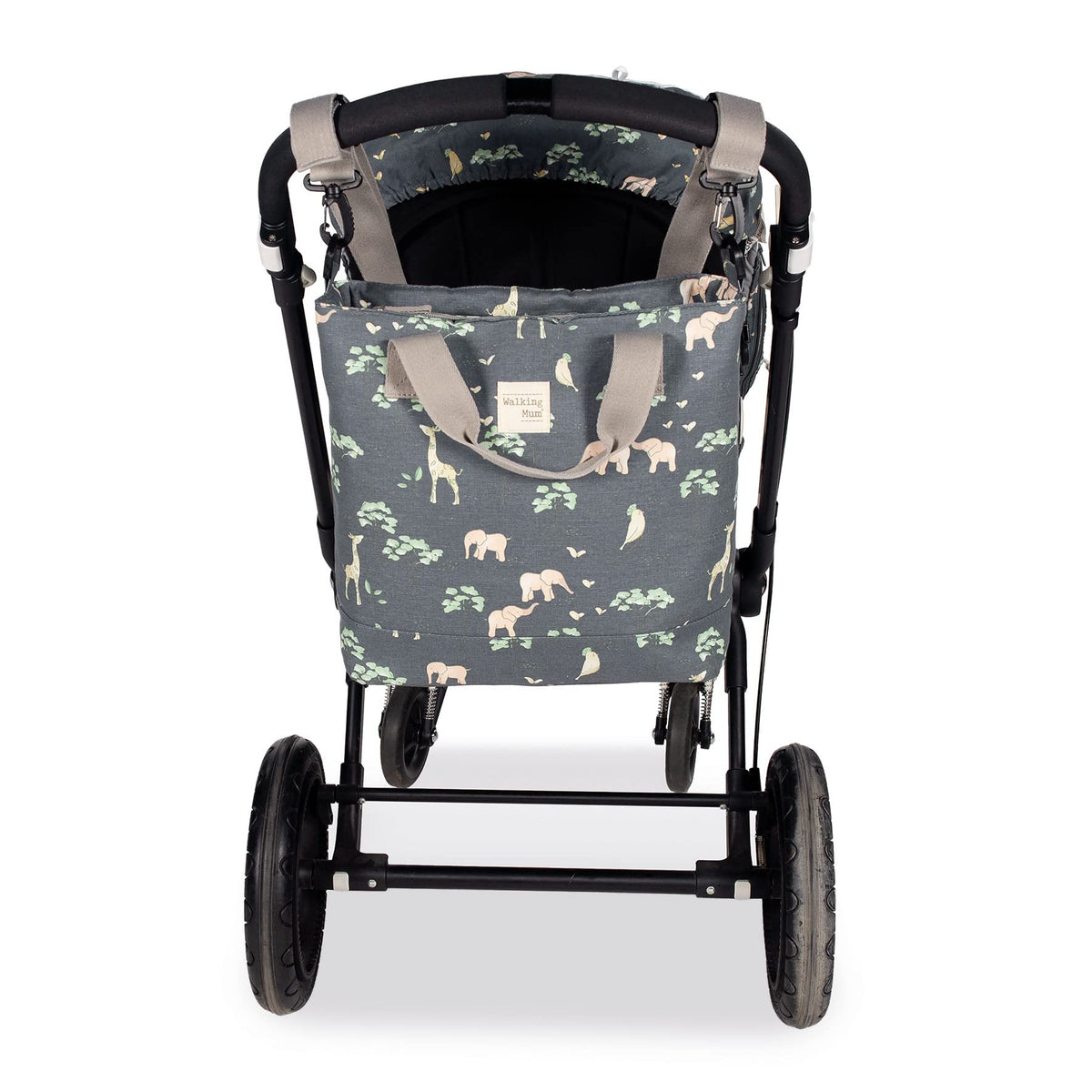 Walking Mum “Baobab” anthracite baby bag with changing mat