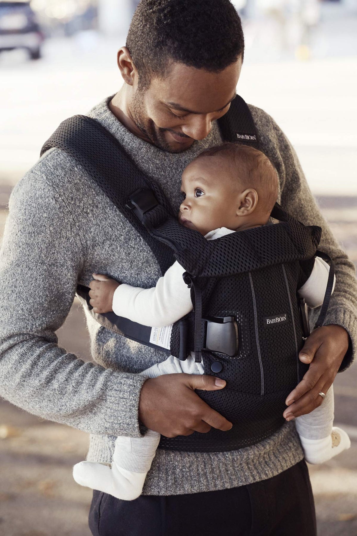 BabyBjörn One Air baby carrier, 3D Mesh, black