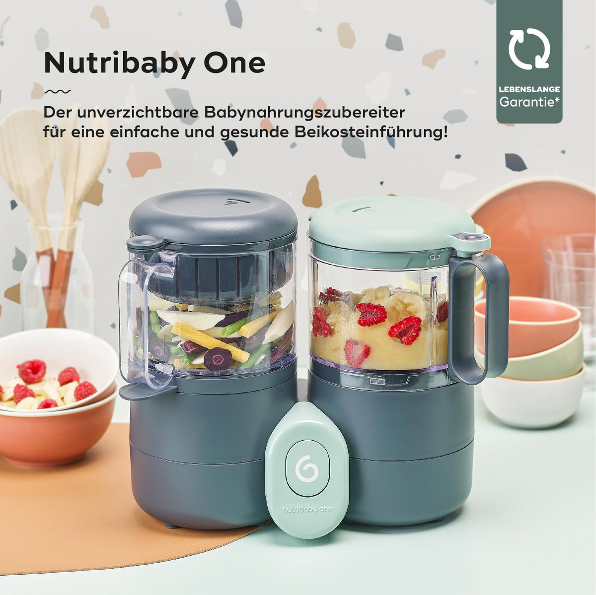 Babymoov Nutribaby One 4-in-1 blender-steamer – 2 L
