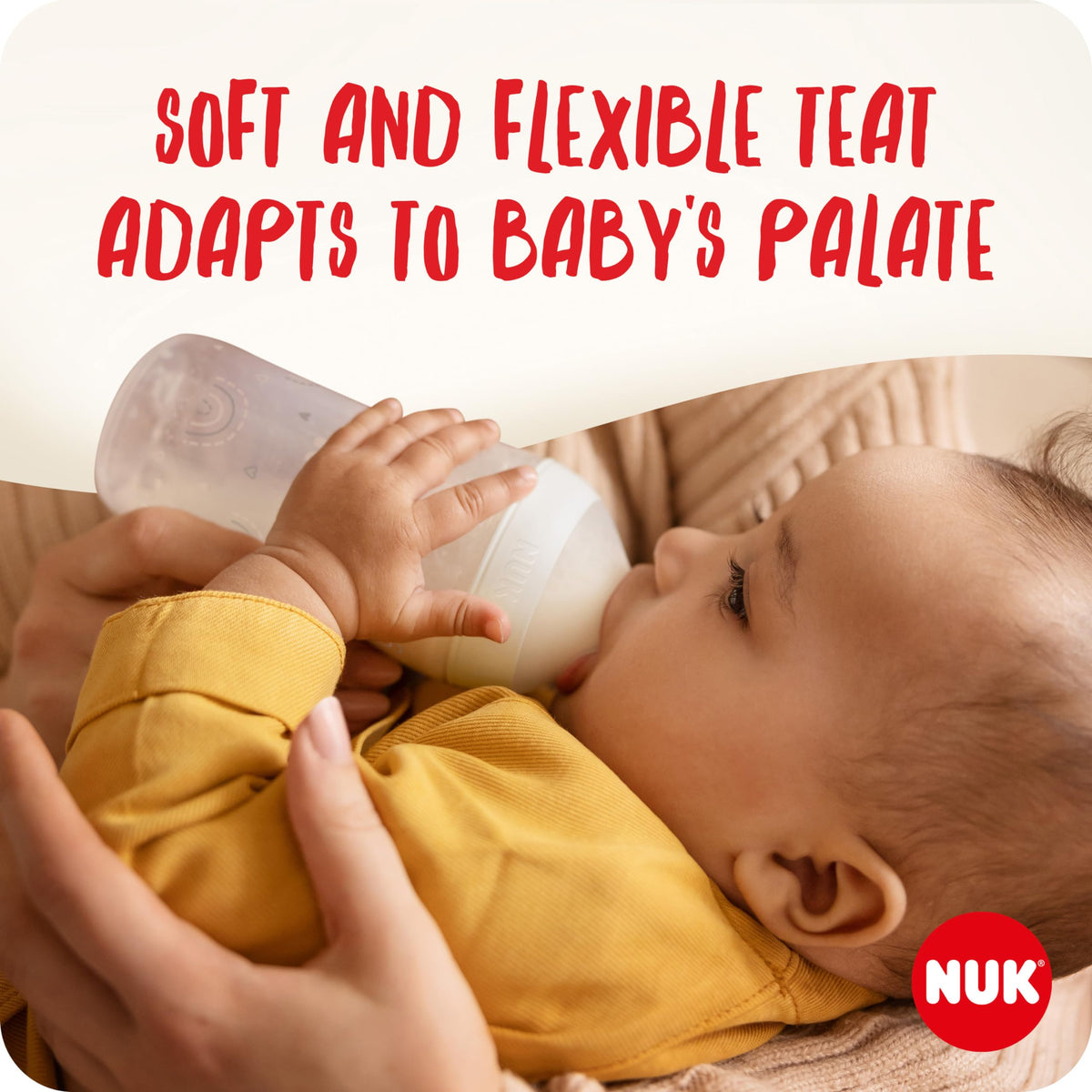 NUK Perfect Match bottle nipple set, size S, 0+ months, 2 pcs, anti-colic, silicone