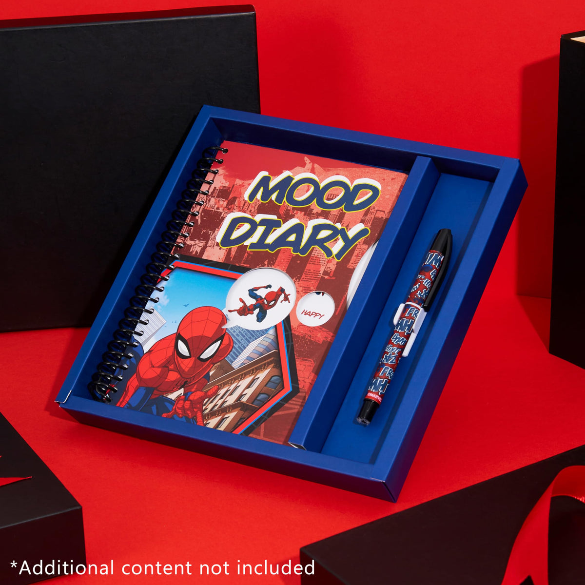 Marvel Spiderman emotion diary with stickers, 82 pages