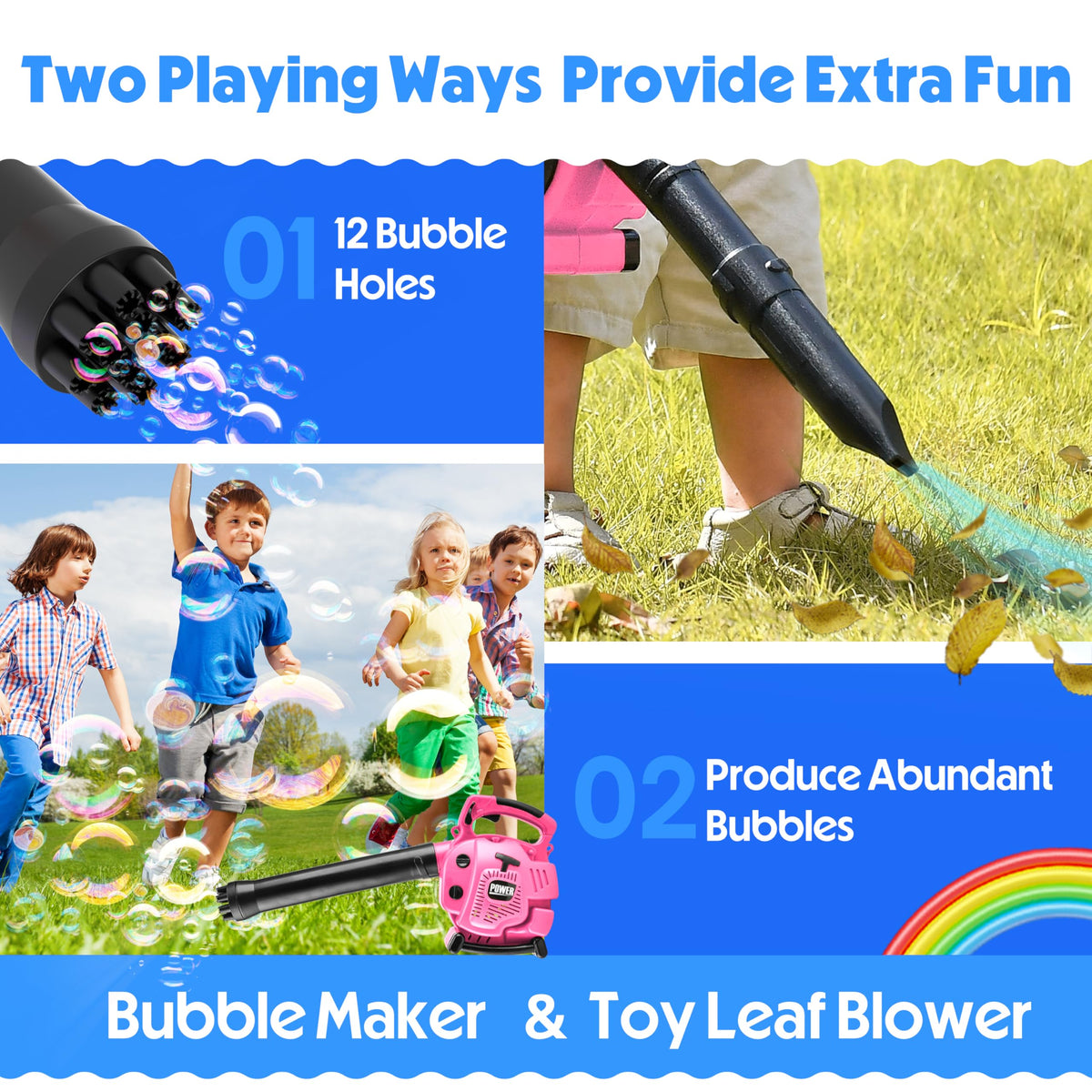 Toy Choi’s 2-in-1 washing machine and garden tool set for toddlers, pink