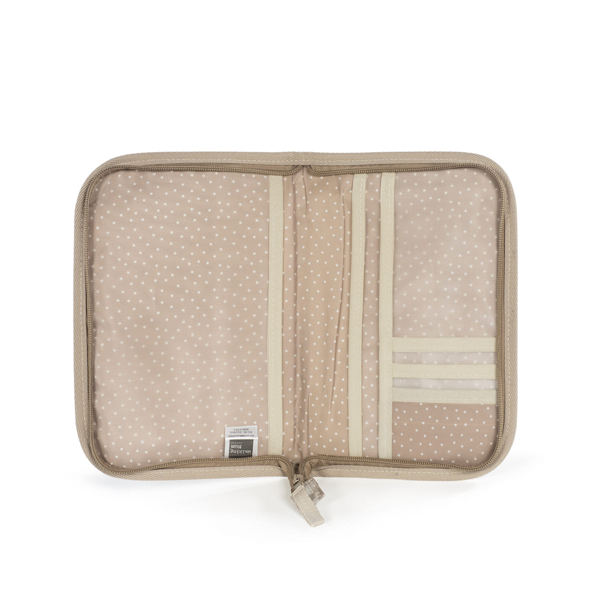 Walking Mum "I Love Vichy" beige document folder