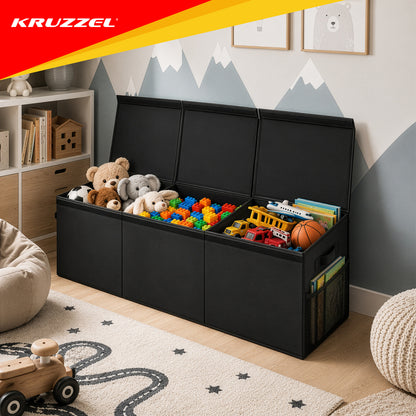 Kokkupandav mänguasjakast 132 l, must (Black)