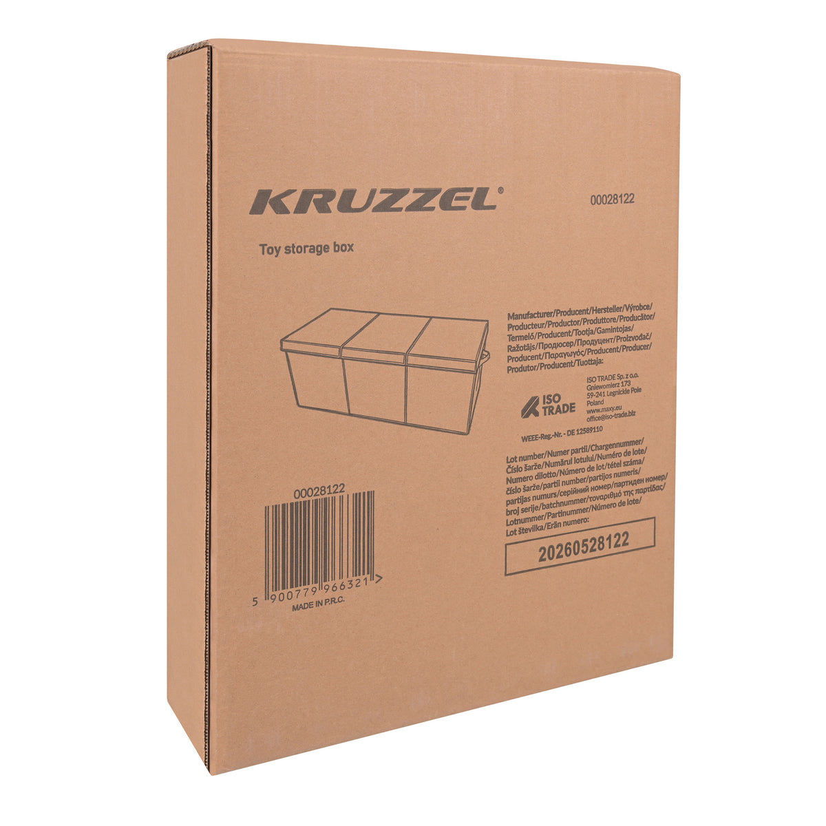 Kokkupandav mänguasjakast 132 l, must (Black)