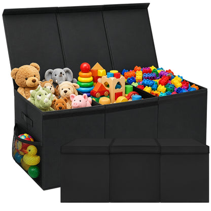 Kokkupandav mänguasjakast 132 l, must (Black)