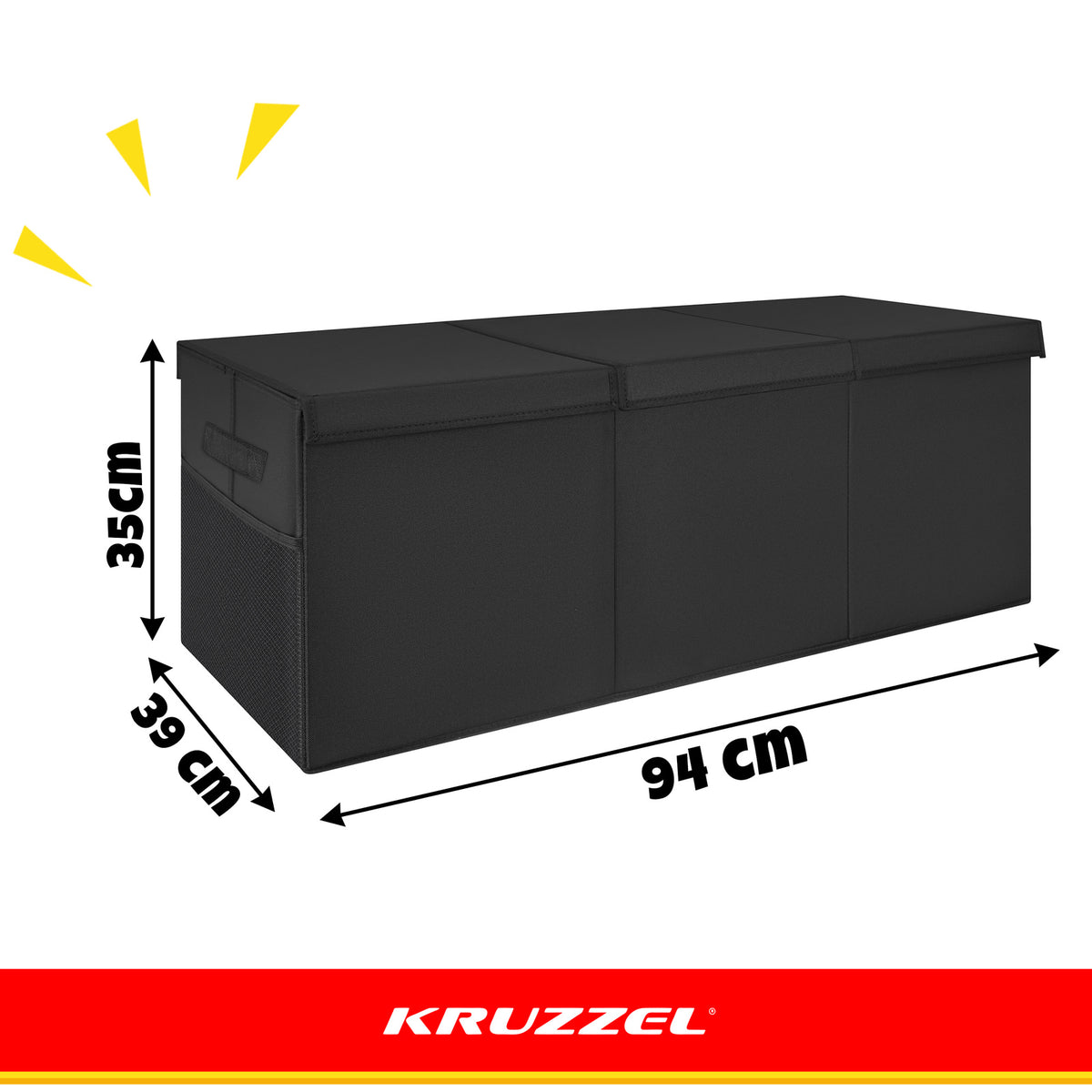 Kokkupandav mänguasjakast 132 l, must (Black)