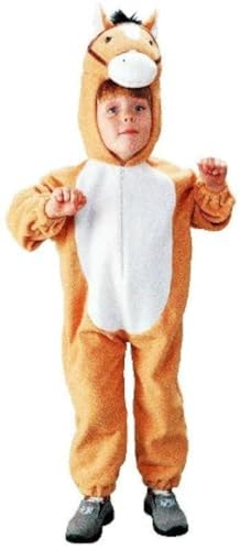 Foxxeo children's horse costume, brown, size 4-6