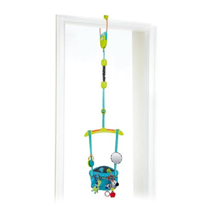 Bright Starts Bounce 'n Spring Deluxe door bouncer for baby, with toys