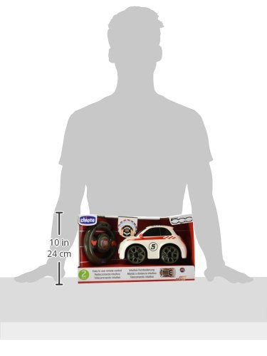 Chicco Fiat 500 Sport remote control car for kids, white
