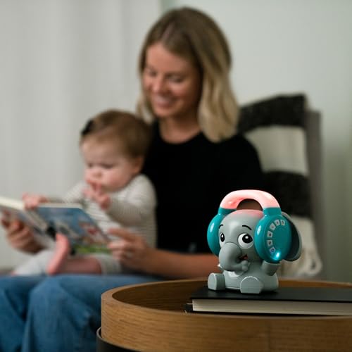 Baby Einstein Earl the Elephant Bluetooth soother and night light, gray
