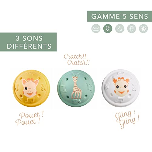 Sophie la Girafe rattling balls for baby, 3 pcs