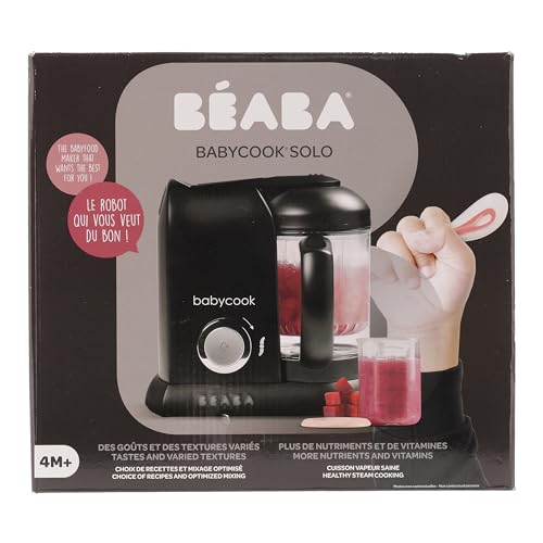 Béaba Babycook Solo 4-in-1 blender-steamer – 1100 ml, black