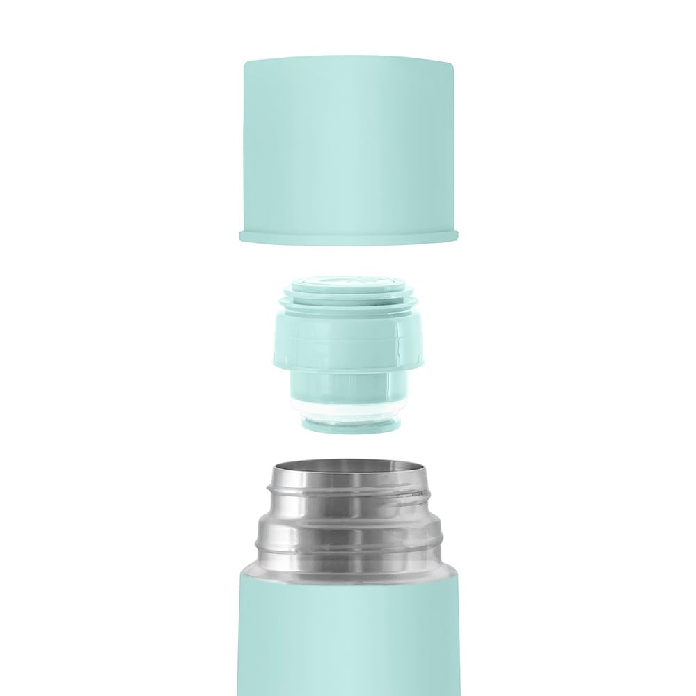 Miniland Whaley roostevabast terasest termos, 500 ml, sinine