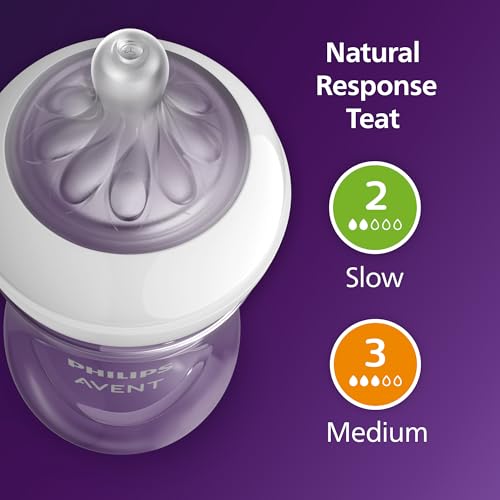 Philips Avent AirFree Vent Newborn Gift Set – 4 baby bottles, pacifier, and bottle brush (SCD657/11)