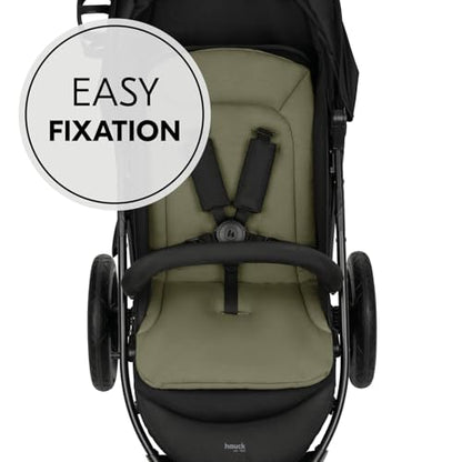 hauck universal stroller seat cushion, olive green