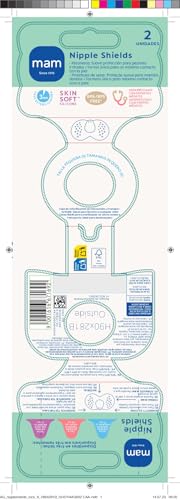 MAM Ultra Soft silicone nipple shields, size 1, 2 pcs