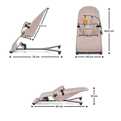 Kinderkraft MIMI baby swing/bouncer, beige