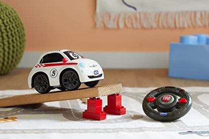 Chicco Fiat 500 Sport remote control car for kids, white