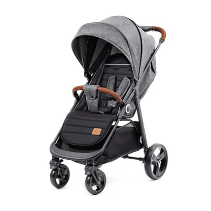 Kinderkraft GRANDE PLUS stroller, grey (from birth up to 22 kg)