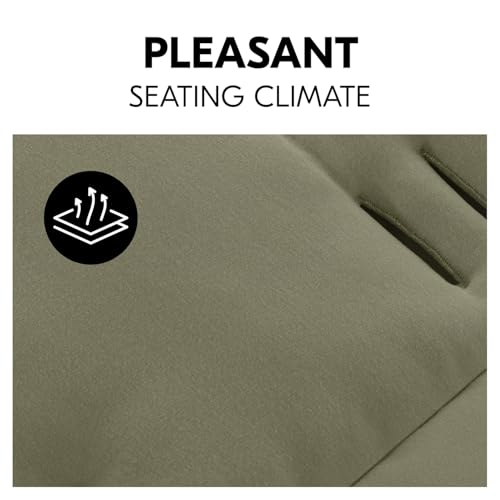 hauck universal stroller seat cushion, olive green