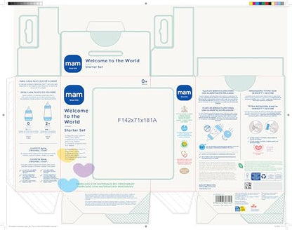 MAM newborn gift set: 2 bottles and a pacifier, blue