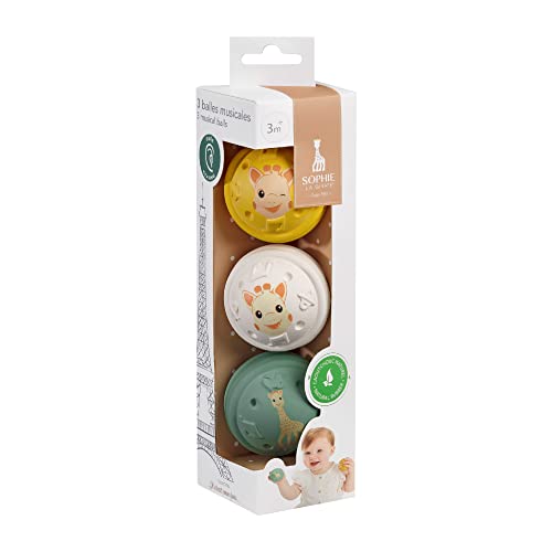 Sophie la Girafe rattling balls for baby, 3 pcs