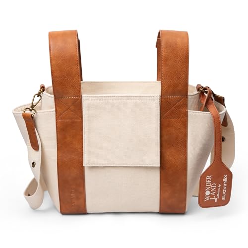 Suavinex baby gear bag Panera, with adjustable handles and pockets, beige