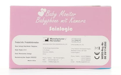 Sainlogic 1080P beebimonitor 5-tollise ekraani ja pööratava kaameraga