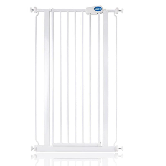 Safetots metallist turvavärav Extra High, valge, 68,5–75 cm, 104 cm