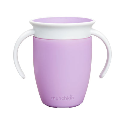 Munchkin Miracle 360° joogitops sangadega, 207 ml, lilla, alates 6 kuust