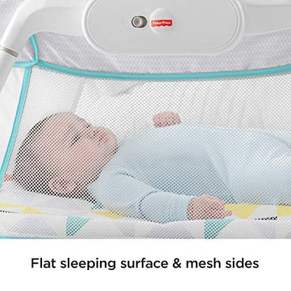 Fisher-Price portable baby crib with vibration