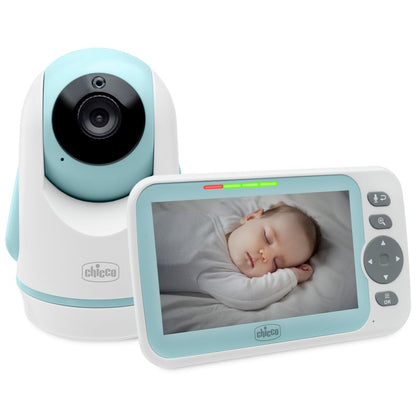 Chicco Evolution video baby monitor with 5" screen, rotating camera, and night vision