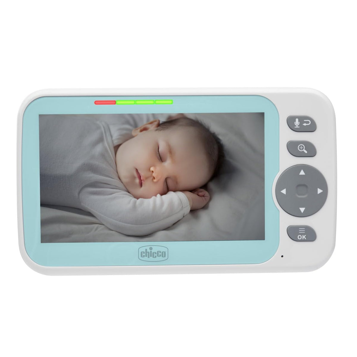 Chicco Evolution video baby monitor with 5" screen, rotating camera, and night vision