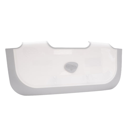BabyDam bath barrier, grey/white