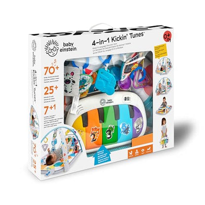 Baby Einstein 4-in-1 Kickin’ Tunes musical activity mat and play center with piano