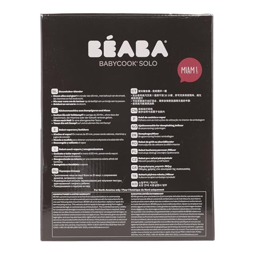 Béaba Babycook Solo 4-in-1 blender-steamer – 1100 ml, black