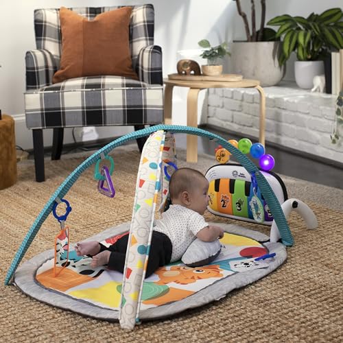 Baby Einstein 4-in-1 Kickin’ Tunes musical activity mat and play center with piano