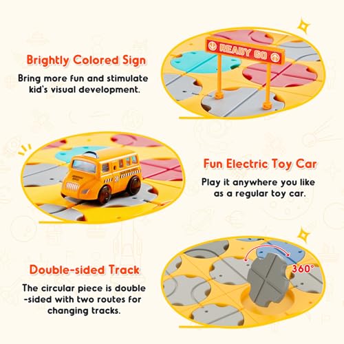 SGILE 24-piece STEM tea design game for children, engineering vehicle themed