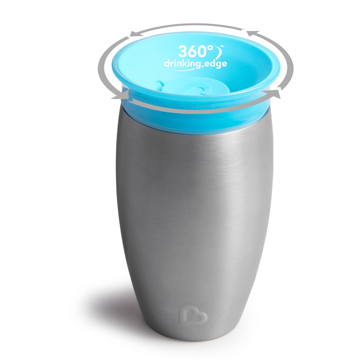 Munchkin Miracle 360° roostevabast terasest joogitops 296 ml, sinine, alates 12 kuust
