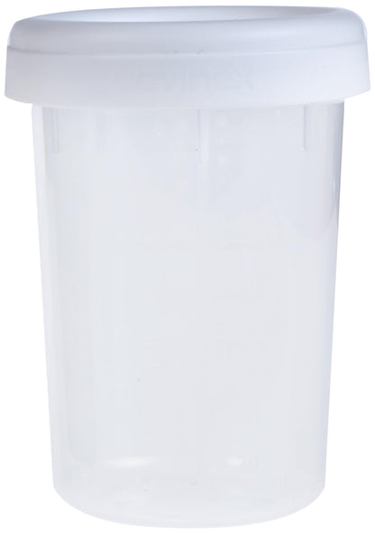 Suavinex storage containers set of 10 pcs, 200 ml, transparent/white