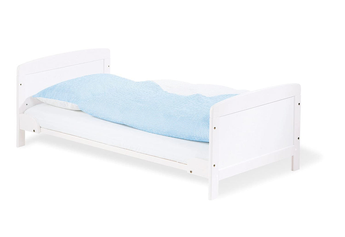 Pinolino children's bed Viktoria (140 × 70 cm), white, adjustable + mattress