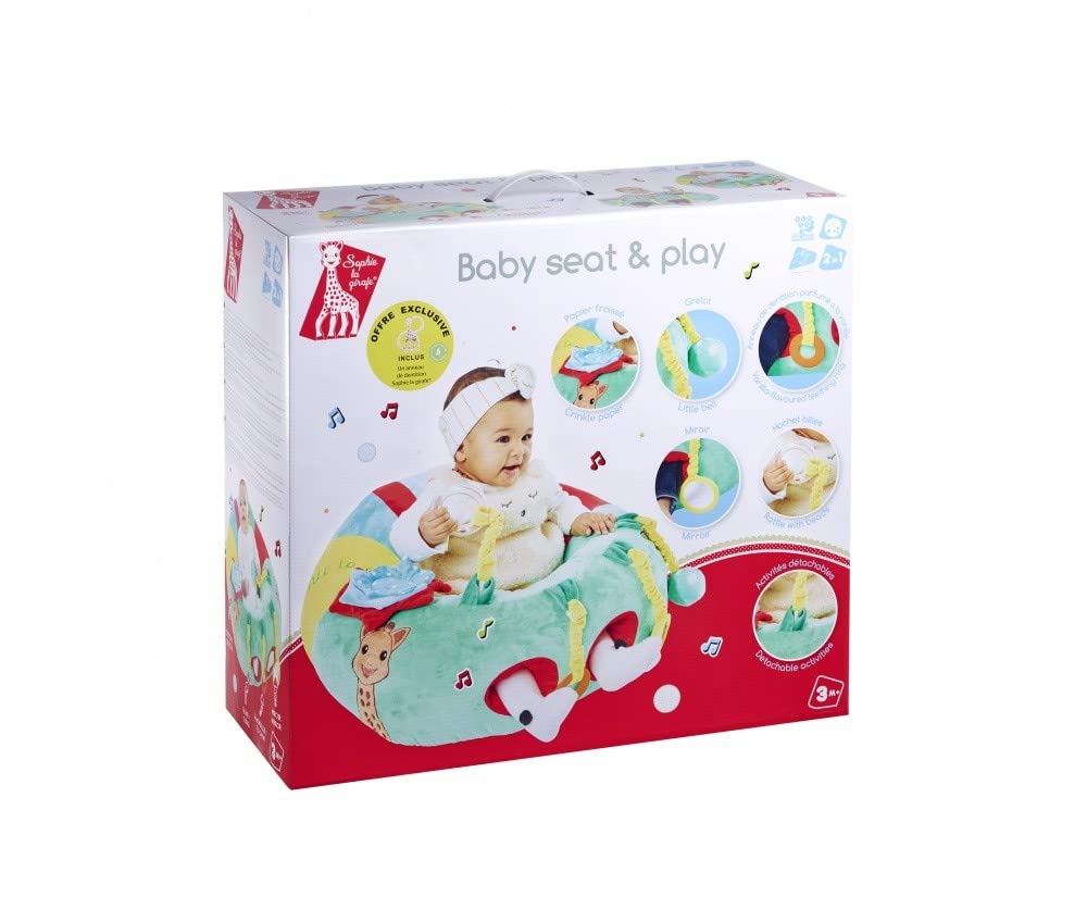 Sophie la girafe 2-in-1 baby chair and play center, multicolored